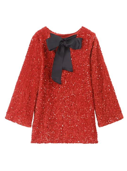 Izzy | Sequin Bow Dress