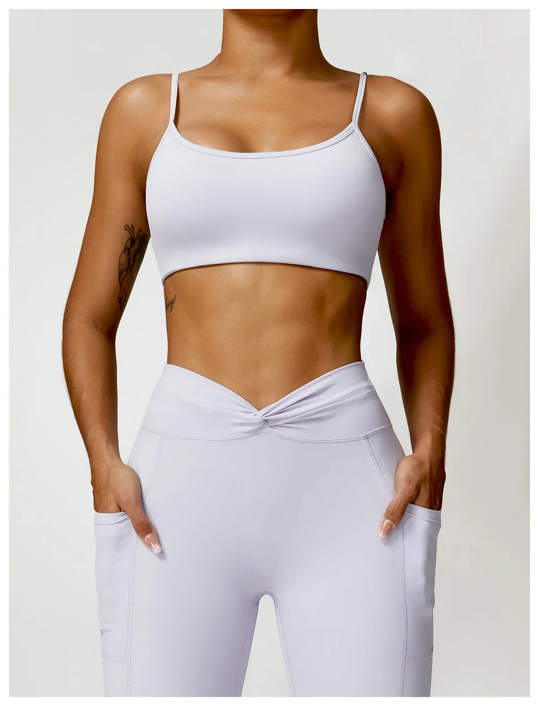 Princess Sports Bra Flare Leggings Set