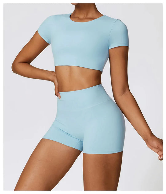 Chloe Shorts Crop Top Set