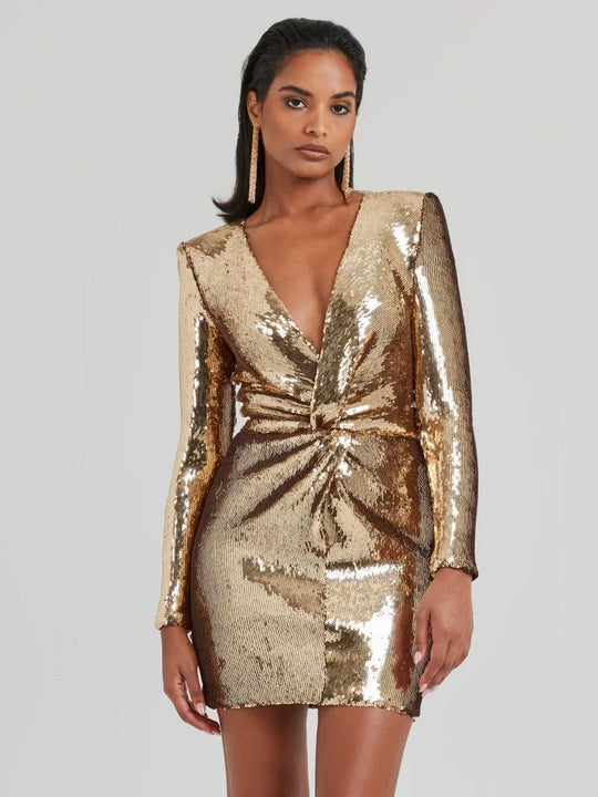 Harley | Luxurious Gold Dress