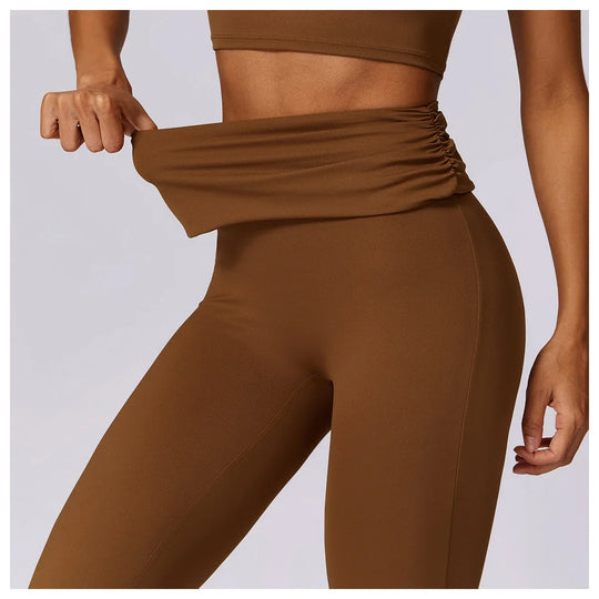 Catherine Flare Leggings Crop Top Set