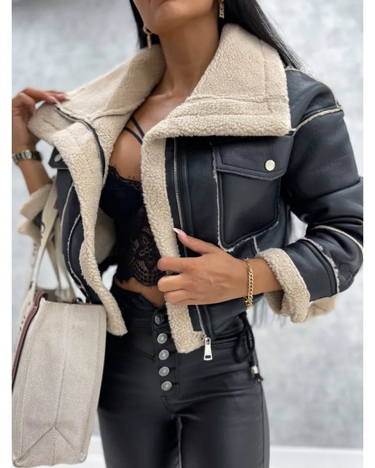 Chloe™ - Luxury Leather Jacket