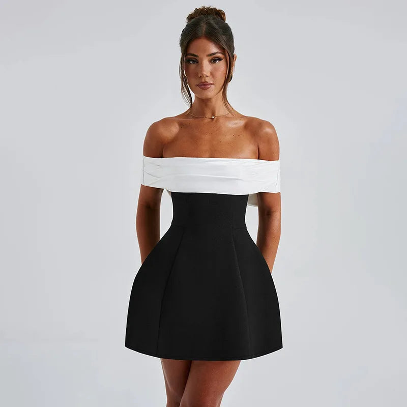 Elora™ | Elegant Off-shoulder Dress