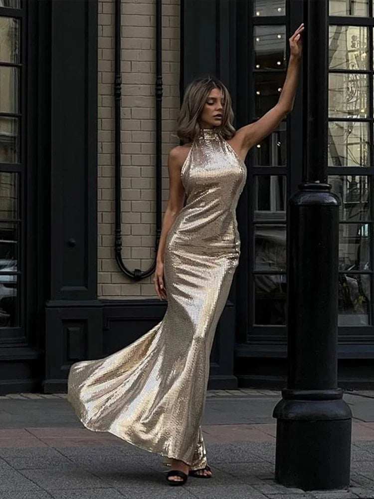 Estrella | Radiant Metallic Dress