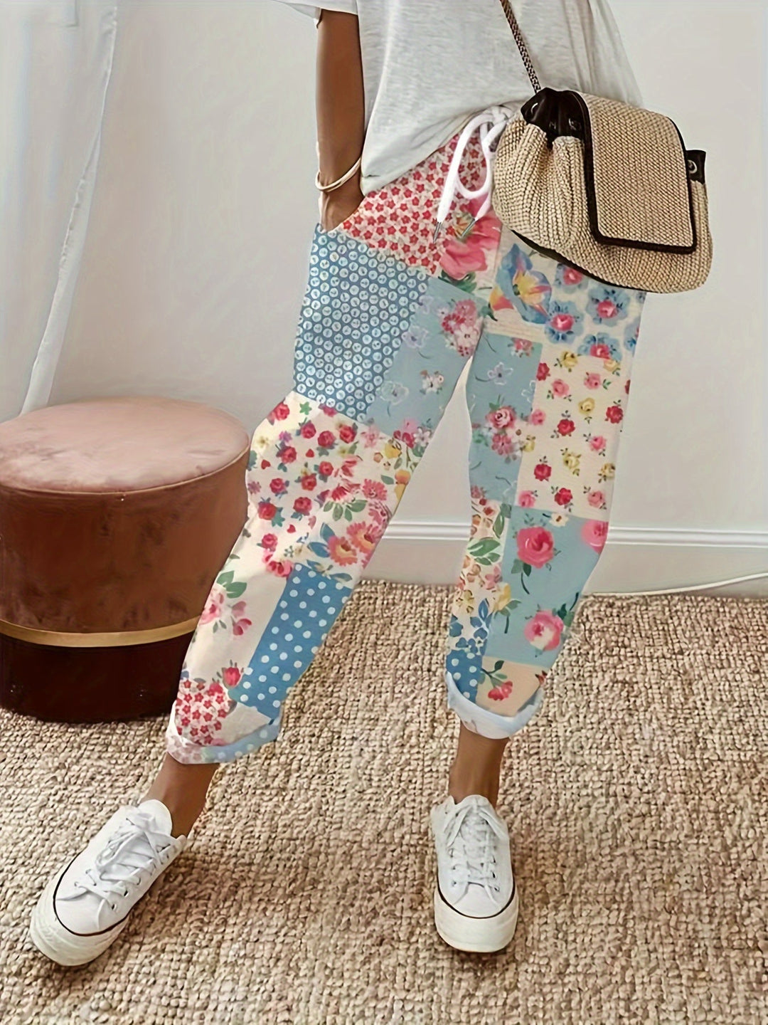 Clair - Floral Cotton Pants