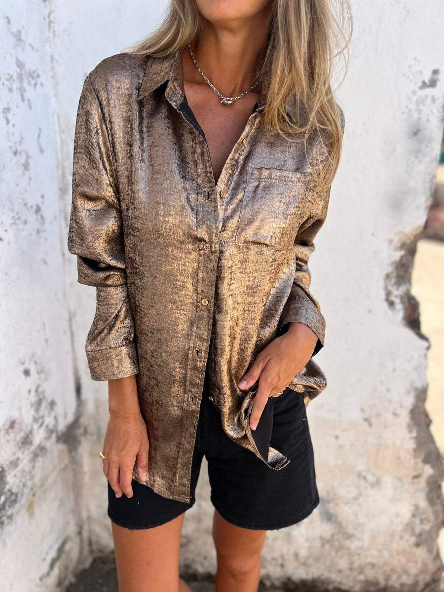 Vanessa - Metallic Blouse