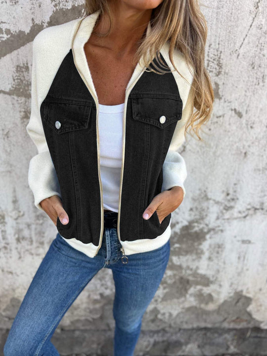 Brooklynn -  Modern Jacket with Denim