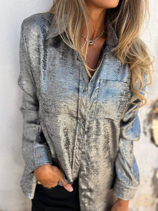 Vanessa - Metallic Blouse